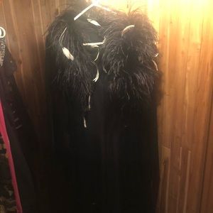 Fancy knee length velvet jacket